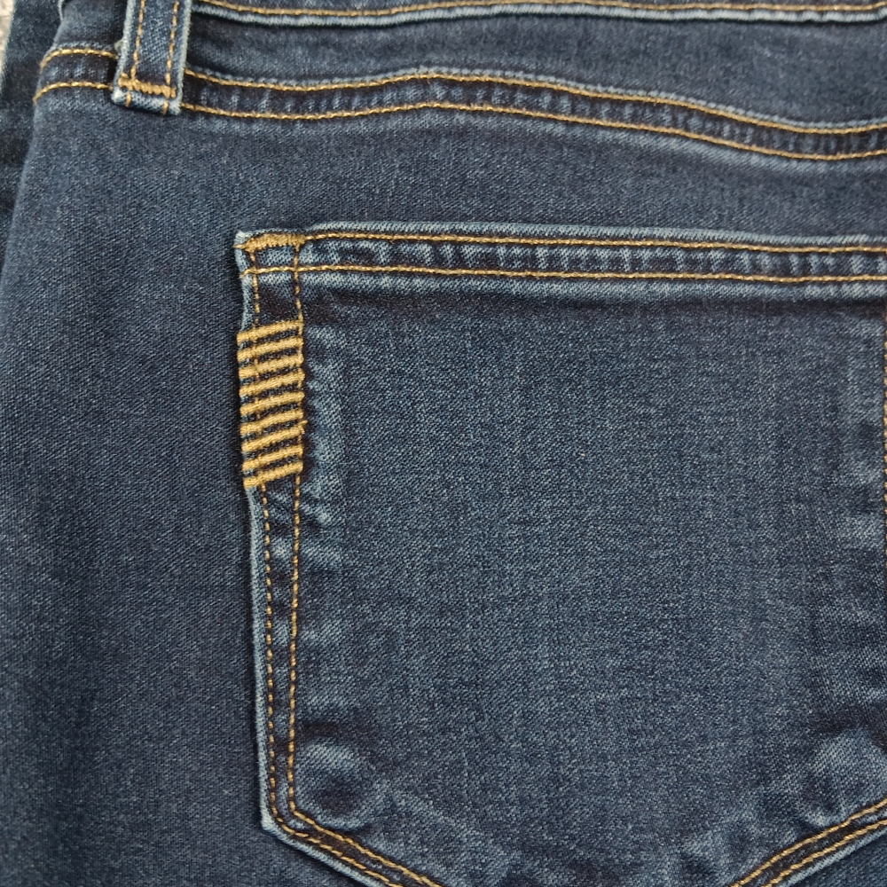 PAIGE Peg Skinny Jeans Women's Size 31 Mid Rise  Stretch Dark Wash - Picture 7 of 14